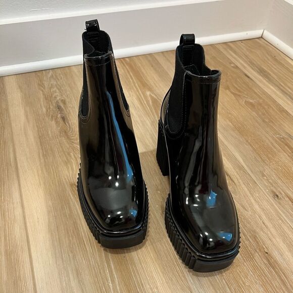 GIANNI BINI Black Platform Booties Size 6.5 - Picture 3 of 12